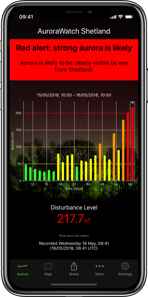 AuroraWatch UK Aurora Alerts · Free Aurora Borealis Alerts For IPhone ...